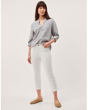 Monsoon Idabella Cropped Skinny Jeans Natural