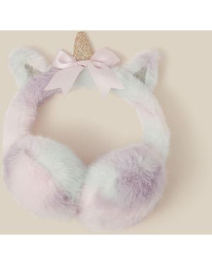 Monsoon Fluffy Unicorn Earmuffs - Natural