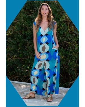 Monsoon Lyrical Sisters Desert Bubble Jumpsuit Blue