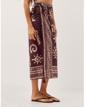 Monsoon Mafalda Sun Print Sarong - Red