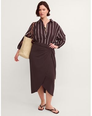 Monsoon Callie Thorpe X Sarong Skirt - Brown