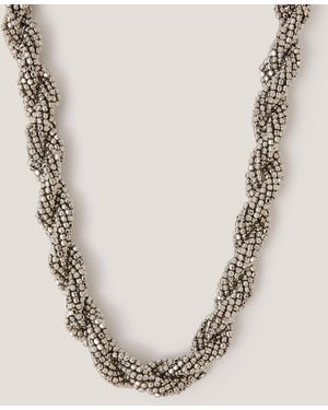Monsoon Beaded Twist Necklace - Natural