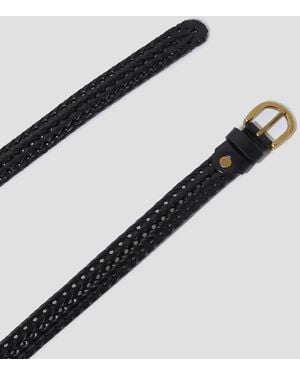 Monsoon Plaited Leather Belt - Natural