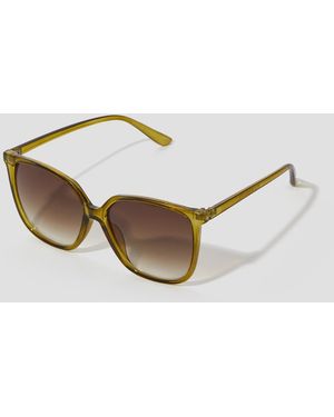 Monsoon Tinted Square Sunglasses - Metallic