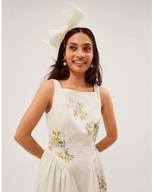 Monsoon Hattie Bow Fascinator - White