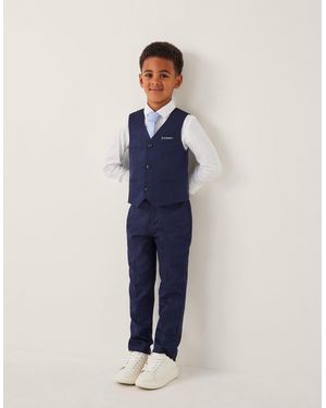 Monsoon Harry Herringbone 4-piece Suit Blue