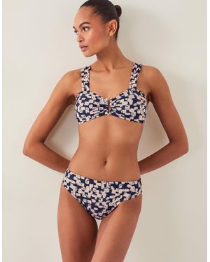 Monsoon Ania Abstract Print Bikini Bottom Black - Brown