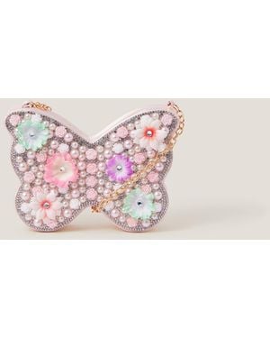 Monsoon Embellished Butterfly Bag - Pink
