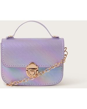 Monsoon Mini Rainbow Satchel Bag - Blue