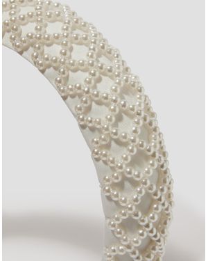 Monsoon Pearl Beaded Headband - White