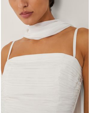 Monsoon The India Edit Colette Ruched Bandeau Top & Scarf Ivory - White