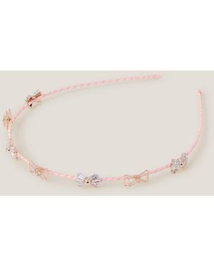 Monsoon Mini Bow Embellished Headband - Natural