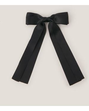 Monsoon School Ribbon Bow Hair Slide Black
