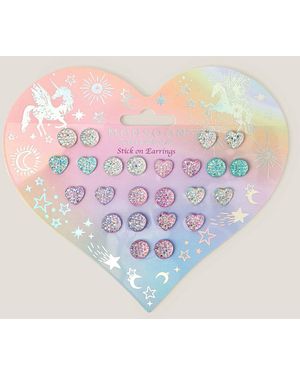 Monsoon Disco Stick-on Earrings - Pink
