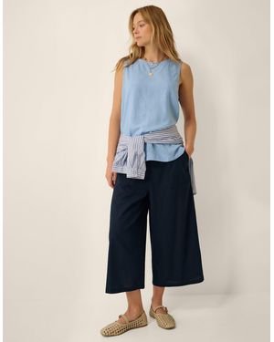 Monsoon Drew High Waist Culottes Blue