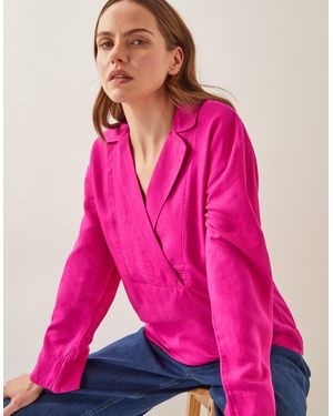 Monsoon Tulip Collar Top - Pink