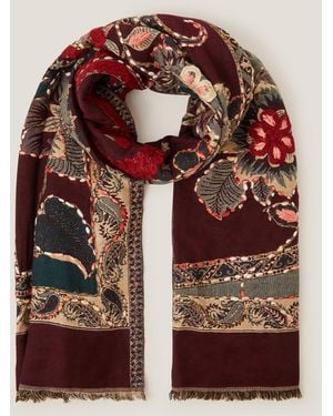 Monsoon Evie Embroidered Paisley Scarf