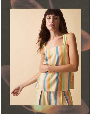 Monsoon Clemence Elodie Stripe Cami Top Multi - Natural
