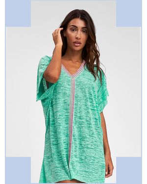 Monsoon Pitusa Kaftan Mini Dress - Green