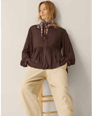 Monsoon Sandy Relaxed Blouse Brown