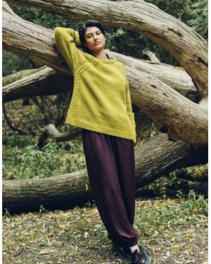 Monsoon East Ami Cable Knit Jumper Green