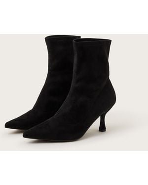 Monsoon Sophia Heeled Sock Boots Black