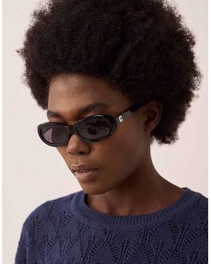 Monsoon Corlin Eyewear Louis Oval Sunglasses - Purple