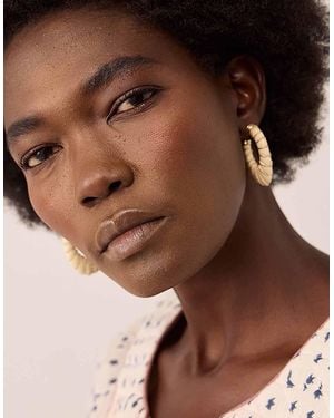 Monsoon Gas Bijoux Cyclade Acetate Hoop Earrings - Brown