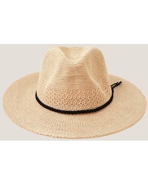 Monsoon Nene Woven Fedora Sun Hat - Natural