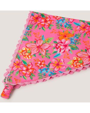 Monsoon Tropical Floral Headscarf - Pink