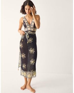 Monsoon Tashie Sun Print Sarong - Natural