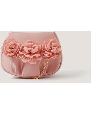 Monsoon Corsage Satin Bridesmaid Bag - Pink