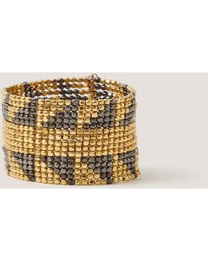 Monsoon Beaded Cuff Bracelet - Natural