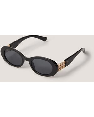 Monsoon Chunky Oval Sunglasses - Natural