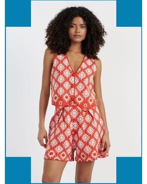 Monsoon Chinti & Parker Sun Print Shorts - White