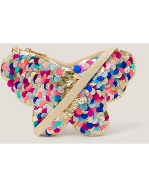 Monsoon Sequin Butterfly Bag - Blue