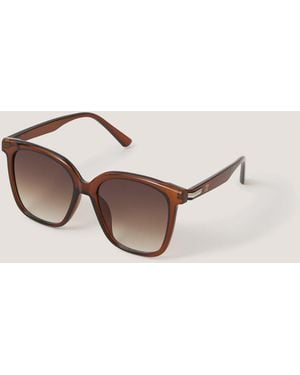 Monsoon Oversized Square Sunglasses - Natural