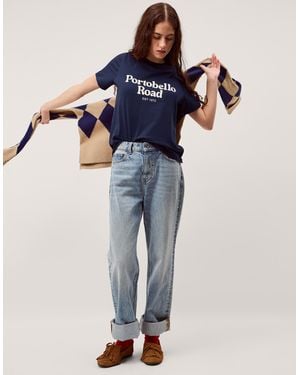 Monsoon Portobello Road Slogan T-shirt Blue