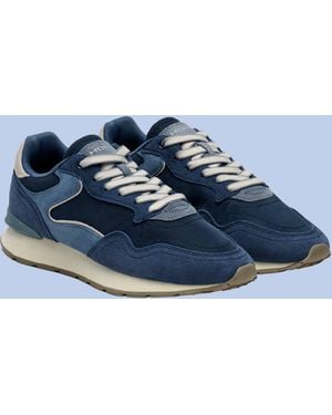 Monsoon Hoff City Suede Trainers Blue