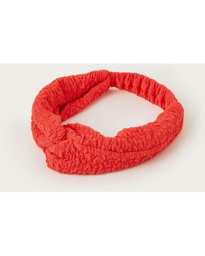 Monsoon Kyla Crinkle Headband Orange - Red