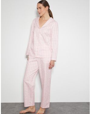Monsoon Clementine Gingham Pyjama Set Pink