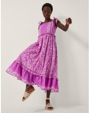 Monsoon Jemima Floral Midi Sundress - Pink