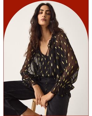 Monsoon La Galeria Elefante Cowgirl Shimmer Blouse - Multicolour
