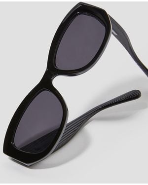 Monsoon Retro Rectangle Sunglasses - Black