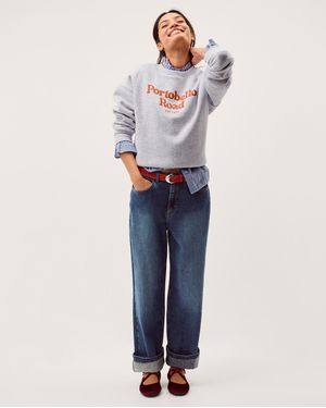 Monsoon Portobello Road Slogan Sweatshirt Grey - Blue