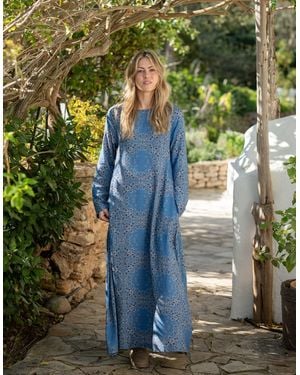 Monsoon Lyrical Sisters Bandana Print Maxi Dress Blue - Green