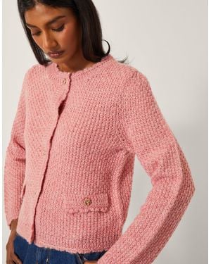 Monsoon Suki Stitch Cardigan Pink