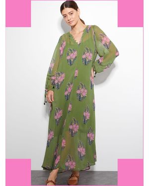 Monsoon Sabrina Floral Print Maxi Dress Black Lyst UK