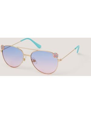 Monsoon Mermaid Aviator Sunglasses - Blue