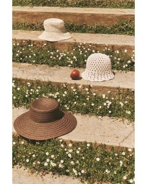 Monsoon Aubrie Wide Brim Straw Hat - Green